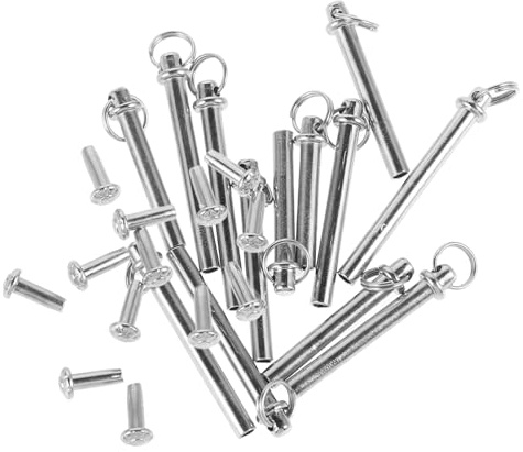 Holibanna 13 Ensembles Kit de Réparation pour Éventail de Rivets Métalliques Accessoires de Remplacement pour Axes Éventails Manuels Outils de Bricolage pour Réparer