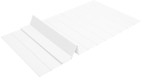 QIERF Badewannenabdeckung Badewannen Abdeckung 160x70cm Faltbare Badewannenablage Badewannenablage Dämmplatte Staubdicht Wasserdicht für Badezimmer Hotel Spa, Weiß