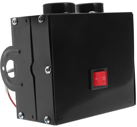 ABOOFAN 2foro Riscaldatore Auto Sbrinatore Per Veicoli Termoventilatore Per Autocarro Riscaldatore d Aria Per Suv Accessorio Invernale Per Camper Sbrinatore Elettrico Portatile Ventilatore