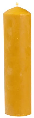 BeesWax World Bienenwachskerzen – Handgefertigte Stumpenkerzen aus 100% natürlichem Bienenwachs (XL2: ca. 21,5 cm x 6 cm | 0,515 KG)