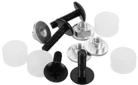 Gatuida Hockey Visor Screws M4 Set Aluminum Alloy Stainless Steel Visor Hardware with Pressure Dispersing Washers for Ice Hockey Helmet Repair