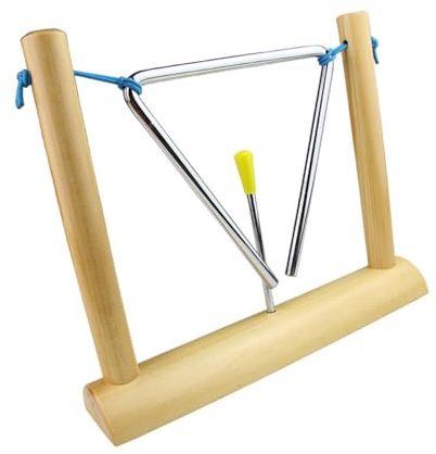 SUPVOX Triangle de Percussion Musical Éducatif pour Garçon Fille Instrument Pédagogique Précoce avec Support Sonore pour Éveil Musical et Coordination des Garçons et Filles Adapté