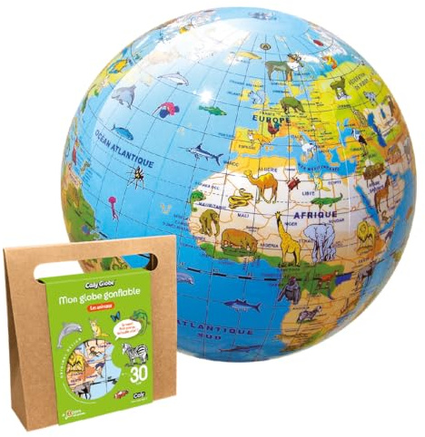 CalyGlobe – Mi globo inflable «Les animales» – francés – ref. 057KF