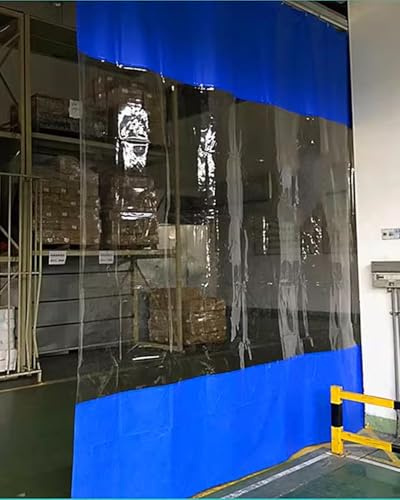 Tenda divisoria Impermeabile Extra Larga per Garage e Uso Esterno, Pannello divisorio Trasparente a Scorrimento rapido (LxA 100x305 cm/3,2x10 Piedi) - Ideale per autolavaggio e pergolato