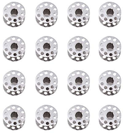 Metall Spulen Nähmaschine 20mm Durchmesser für Singer 20pcs (Silber)