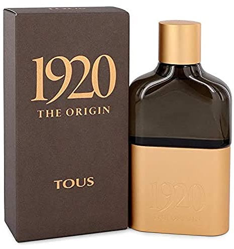 Tous, 1920 The Origin, Eau de Parfum para Hombre, Fragancia Especiada Amaderada Floral, 100 ml con Vaporizador
