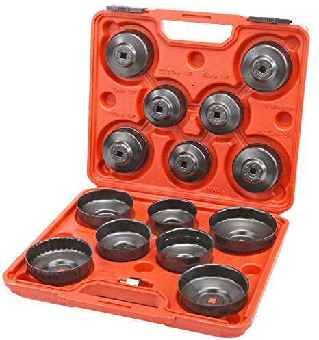 Juego de llaves para filtros de aceite Llaves para quitar filtros de aceite de coche 15 piezas
