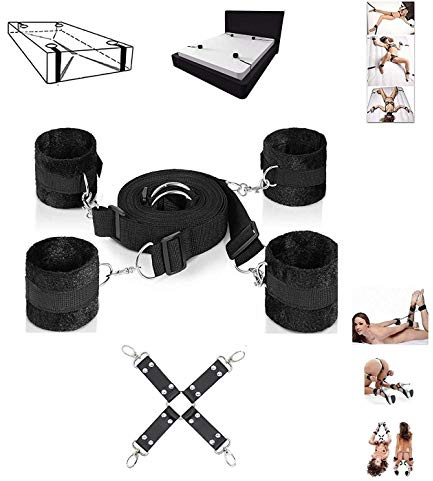 Under Mattress BDSM Restraints Couples Bondage Kit Beginner Bedroom Restraint System Adjustable Adult Restraint Kit - Discreet Sex Toys Couples Kink Gear BDSM Gear Beginners