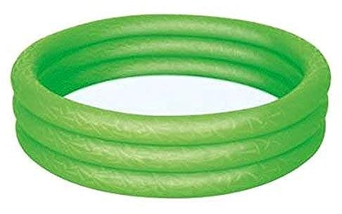 Bestway Planschbecken Kinderpool Pool 3-Ring Embossing (152 x 152 x 30 cm (Grün))