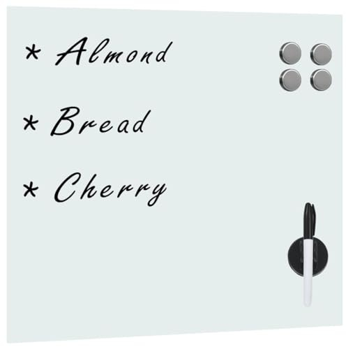 vidaXL Wandmagnettafel Glas 50x50cm