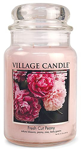 Village Candle Große Duftkerze im Glas, 740 ml