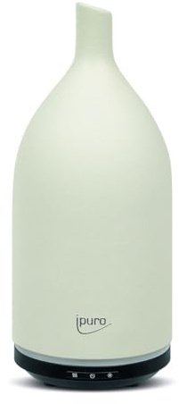 ipuro - Aroma Diffuser Air Sonic living white - eleganter Duftöl Diffuser mit Intervall- und Dauerbetriebsfunktion - stilvoller Luftbefeuchter mit Licht und Ultraschall Technologie