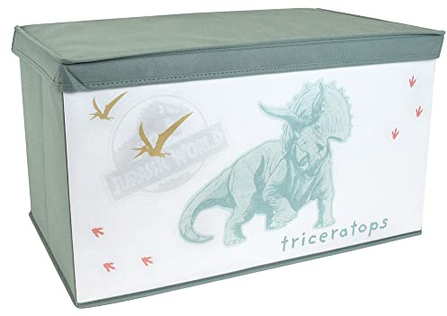 Fun House 713503 Jurassic World Dinosaurio - Caja de Juguetes Plegable (55,5 x 34,5 x 34 cm), diseño de Dinosaurio