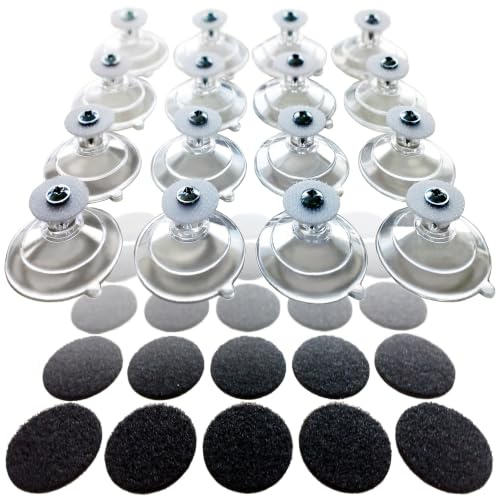 Suction Cup & Loop Tab Set for MaximoLife® Ultimate 100% Blackout Blind | Without Blackout Fabric | 16X Suction Cup | 25X Self-Adhesive Loop Tab