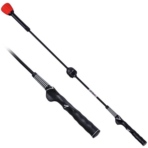 PGM Golf Swing Trainer Aid - Golf Swing Training Aid Golf Practice Warm-Up Stick for Strength Flexibility and Tempo Training -Suit for Practice Chipping Hitting Golf Accessories