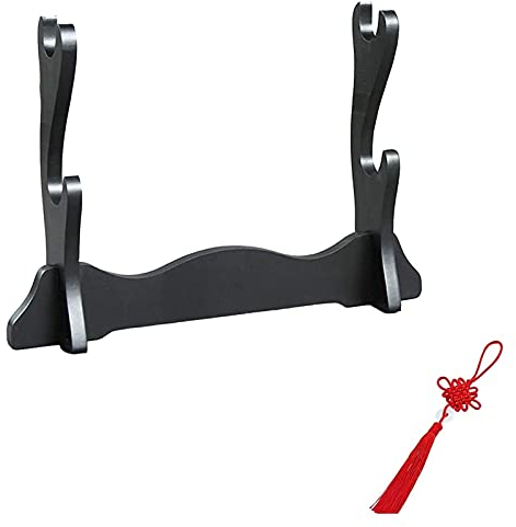 Vapenställ Samurai Svärdställ Svärdhållare Vapenställ Svärdställ Trä Samurai Sword Display Stand Svärdställ för Katana och standardsvärd Svärdställ (Storlek: B) (B) svärdställ ()