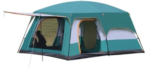 Camping Zelt Strandzelt Outdoor-Camping-Zelt Mit Veranda, Tragbares Cabana-Zelt, Familienzelt, Kuppelzelt Für Camping, Wandern Tragbares Zelt für Reisen (Color : Grün, Size : 310 * 210 * 185cm)