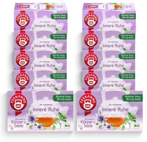 TEEKANNE Innere Ruhe Bio-Kräutertee, 10 Packungen x 18 Beutel (10x 36g)