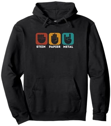 Hard Rock Festival Männer Damen Pommesgabel Heavy Metal Pullover Hoodie
