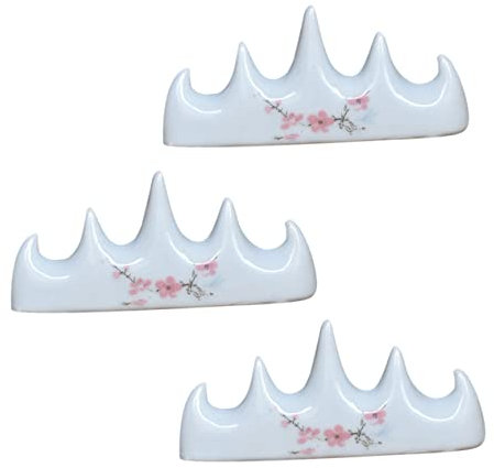 VILLCASE 3stücke Teiliges Keramisches Kalligraphie-pinselgestell Multifunktionaler Pinselhalter Mit Retro Chinesischem Design Praktische Pinselablage Für Schreibpinsel Und Kalligraphie-stif