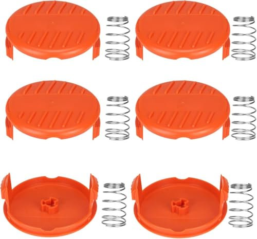 Yweller 12 pezzi RC-100-P A6481 A6485 copertura per decespugliatore Black+Decker STC1840EPC, STC1820, ST5530, GLC3000 (6 coperchi per bobine + 6 pezzi primavera)