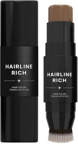 Copertura della radice Crayon Stick - Flusso di radice istantaneo, Capulento di capelli grigi | Colore temporaneo dei capelli a doppia estremità penna per capelli per le donne di lunga durata per adu