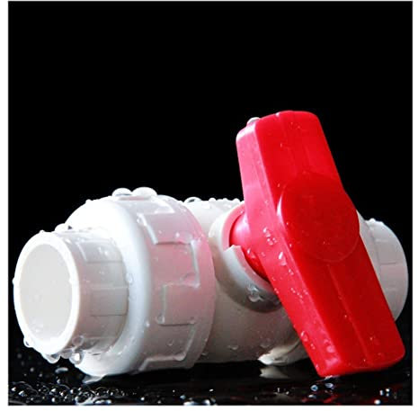 PRXFRWOW Plumbing Fittings Ball Valve 1pcs PVC Ball Valve Double Union for Aquarium Fish Tank Adapter Irrigation Connectors I.Dmeter 20mm to 50mm(Blanc,50mm)