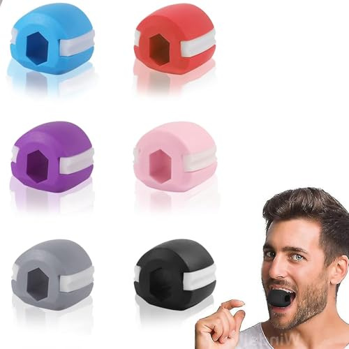 Kiefer Trainer,6 Stück Jawline Trainer,Jawline,Kiefertrainer,Kieferretter