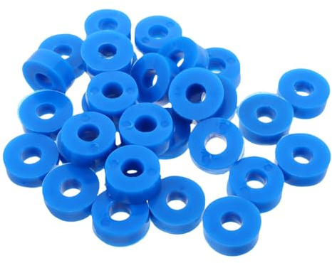 KALLORY 30pcs Vibration Damper Pads Noise Reducing Rubber Isolation Feet for Air Conditioning Units Hole Diameter Durable Shock Absorbers for Easy Installation