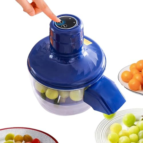 Zibeem Macchina Per La Sbucciatura 'Uva | Strumento Da Cucina Intelligente E Ricaricabile Per Sbucciare - Sbucciatore Automatico Per Verdure - Per Casa Dormitorio Ristorante Appartamento Aziende