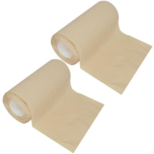 FUNOMOCYA Toallas de Papel Absorbente de Aceite sin Irritación ni Abrasividad 2 Rollos de Pulpa Gruesa para Cocina y Hotel para Manos y Alimentos