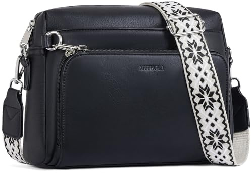 MUIIKOLA Cross Body Bag Women,Crossbody Bags For Women,PU Leather Phone Bags Card Holder Purse and Shoulder Bag,with Adjustable Strap