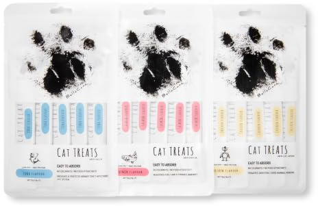BellaCana 15 Meow-Lure Mini MIX Lickables — Chicken & Cat Grass, Salmon & Fish Oil, Tuna & Yucca | Low Fat | High Protein | 15 x 15g (225g) Sachets | No Artificial Colours, Training & Portion Control