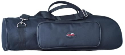 SZLIFE Borsa a tracolla per tromba a tre tasti, pratica protezione da viaggio, custodia per violino, custodia per tromba per spettacoli, Nero