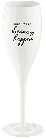 Koziol CHEERS NO. 1 SAVE WATER DRINK CHAMPAGNE Sektglas, Sektkelch, Champagnerglas, Proseccoglas, Kunststoff
