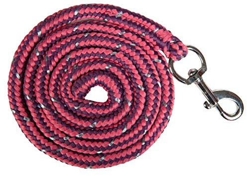 Strick -Julia- mit Karabinerhaken 3900 pink 180 cm