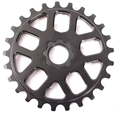 KHEbikes KHE BMX Spline Drive Kettenblatt 25 Zähne 7005 Aluminium matt schwarz CNC 98g