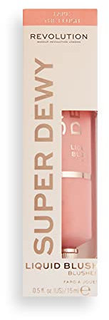 Makeup Revolution, dewy Liquid Blusher, Fake The Flush, 15ml