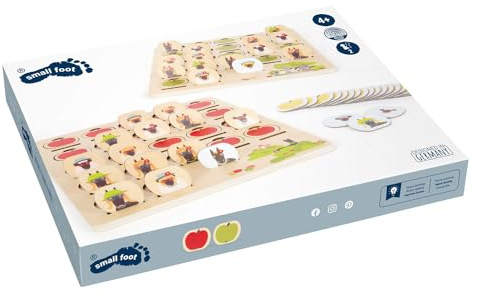 small foot Wer bin ich? 4 Friends aus Holz, im bunten Design, Gesellschaftspiel für Kinder, ab 4 Jahren, 12363