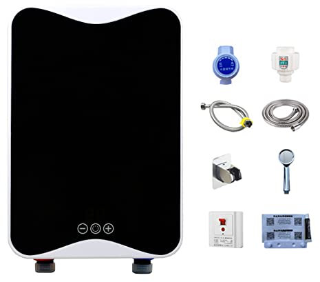 Mini durchlauferhitzer 7000W 220V,CEIEVER elektrische durchlauferhitzer mit LED-Anzeige durchlauferhitzer dusche mit Mehrfachschutz Durchlauferhitzer Elektrisch für Badezimmer Küche