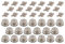 New Marine LOXX Set 20 Stück Oberteile + Blechschrauben 4,2x10