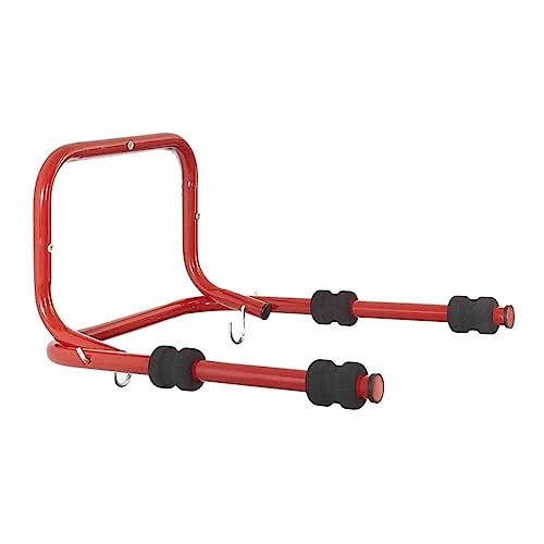 2 Bike Wall Mounted Rack Holder Hanging Folding Stand Heavy Duty Red