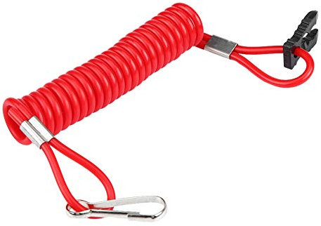 Harpra Cordino chiave interruttore di arresto motore, accensione motore fuoribordo, interruttore di arresto di emergenza, cordino di sicurezza compatibile con Honda