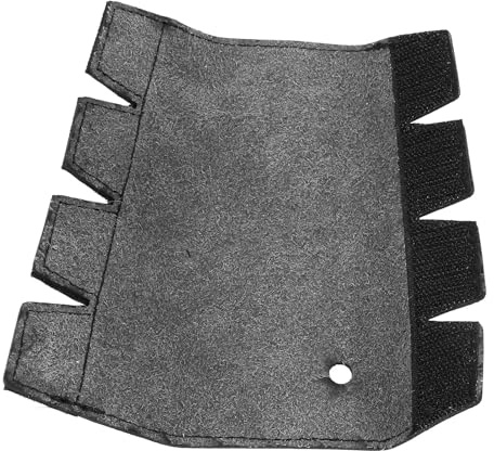 Protector de Mano de Trompa de Cuero Antideslizante, Almohadilla Protectora de Mano, Cubierta de Mango de Trompa, Accesorios de Instrumentos (BLACK)