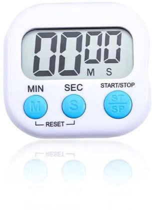 VINPAM Digital Kitchen Timer – Magnetic Countdown Timer with Loud Alarm, Large Display & Stand – Digital Kitchen Timers for Cooking, Baking, Kids or Classroom (White)