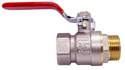 Kugelhahn Kugelventil Messing voller Durchgang IG/AG mit Handgriff (1)