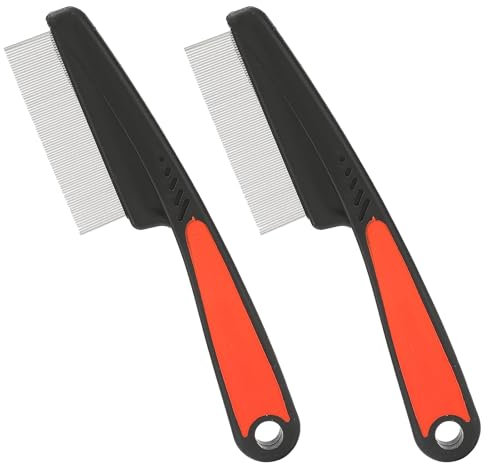 Stainless Steel Lice Comb,Dandruff Brush and Scalp Comb, Effective Head Lice Treatment Gentle on Hair