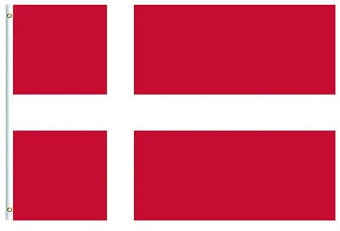 Grande Bandera de Dinamarca 90x150cm,Personalizada Banderas con Agujeros de Latón para Decoración Patio,Jardin,Barra,para Juegos de Fútbol,Eventos Deportivos,Día Nacional,Fiesta de Dinamarca