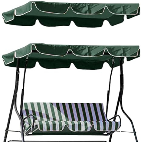 Onlynery Swing Chair Canopy Replacement, 2 & 3 Seater Garden Swing Seat Canopy Cover, Only for Swing Chair Top Hammock Cover Porch Top Cover Seat(Cover Only) (Size : 77x43 in)