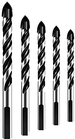 5 stücke Dreieckige Hartmetall Bohrer Glas Metall Fliesen Bohrer for Glas Beton Zement Holz Stanzen Loch Sah Bohrer